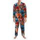thumbnail image 3 of Fotbe 3D Butterfly Pijama de Hombre con Estampado de Manga Larga, Conjunto de 2 Piezas, Ropa de Dormir Suave y Cómoda con Bolsillos-Small, 3 of 7