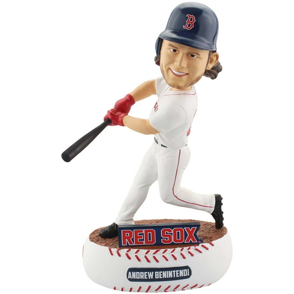 foco mlb boston red sox unisex baller bobbleballer bobble, team color, one size