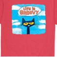 thumbnail image 3 of Pete The Cat - Life Is Groovy - Men's Short Sleeve Graphic T-Shirt, 3 of 6