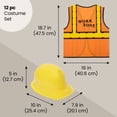 thumbnail image 2 of BLUE PANDA Construction Hats Costume Kit - One Size Fits Most, Multicolor, 6-Pack - Construction Vests & Hard Hats for Birthday Parties & Classroom Activities, 2 of 8