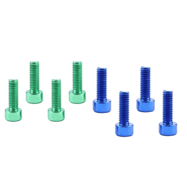 Paquete de 8 Pernos de Jau Baoblaze Pernos de jaula de botella de agua Aleación de Aluminio