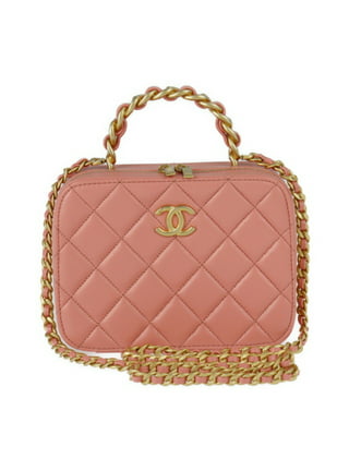 Vanity leather handbag Chanel Pink in Leather - 36010906