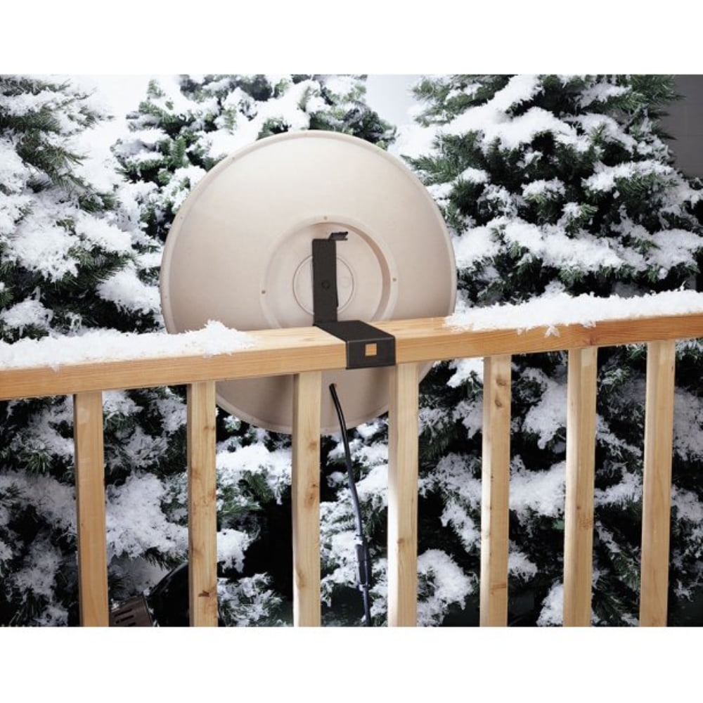 Allied Precision Indtries (650) Heated Bird Bath with Mounting Bracket, Light Stone Color, 20" Diameter