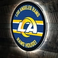 thumbnail image 5 of Los Angeles Rams 15" Round LED Lit Wall Sign, 5 of 5