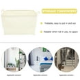 thumbnail image 2 of PAMINGONO 1Pack White Laundry Basket for Bedroom Use and Toy Storage 15.4x10.2x10.2in, 2 of 8