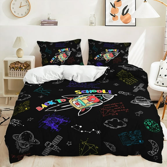 Hosima 3-piece 3D Digital Printed Duvet Cover Full Size Children's And Adult Bedding Set Series,DGF54-Twin