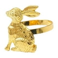 thumbnail image 1 of Product Category Tableware 2 Napkin Ring Decoration Set Gold Rabbit—Metal Rabbit Holder for Indoor Dinner Table Spring Home, 1 of 6
