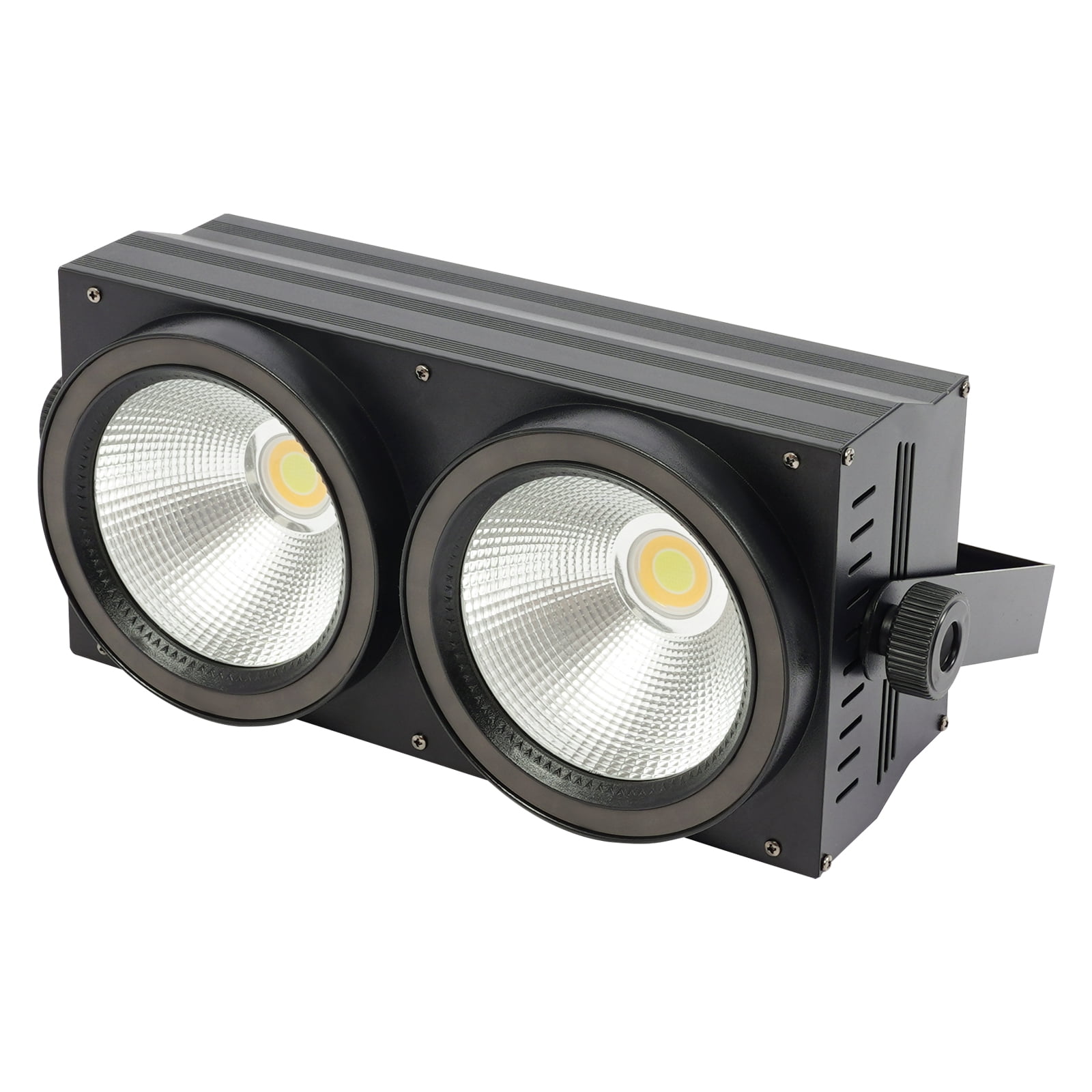 Miumaeov 200W COB Par Light Multicolor 2-Eyes LED COB Par Lamp Stage Lighting Effect DMX