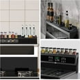 thumbnail image 5 of Stove Top Shelf 30 Inch - New Upgrade Silicone Strong Magnetic Heat Insulated Shelf - 3 Functional Partitions Kitchen Spice Rack Organizer, Oven Shelf Non-Slip Kitchen Gadgets for Flat Top Stove, 5 of 8