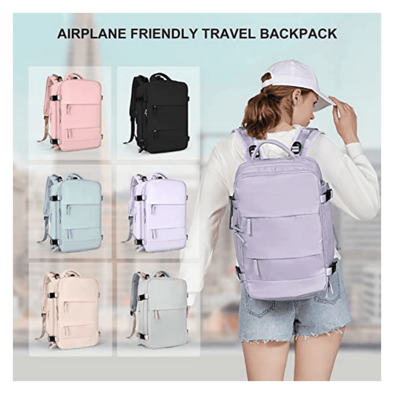 Travel Backpack Women, Carry On Backpack,hiking Waterproof Outdoor Sports  Rucksack Casual Daypack School Bag Fit 14 Inch Laptop With Usb Charging Port