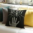 thumbnail image 3 of BANET Halloween Pillow Covers Decorative Throw Pillows Cover Black Ghost Pumpkin Pillow Cases Home Outdoor Sofa Couch Cushion Covers for Halloween Decor 24x24in, 3 of 5