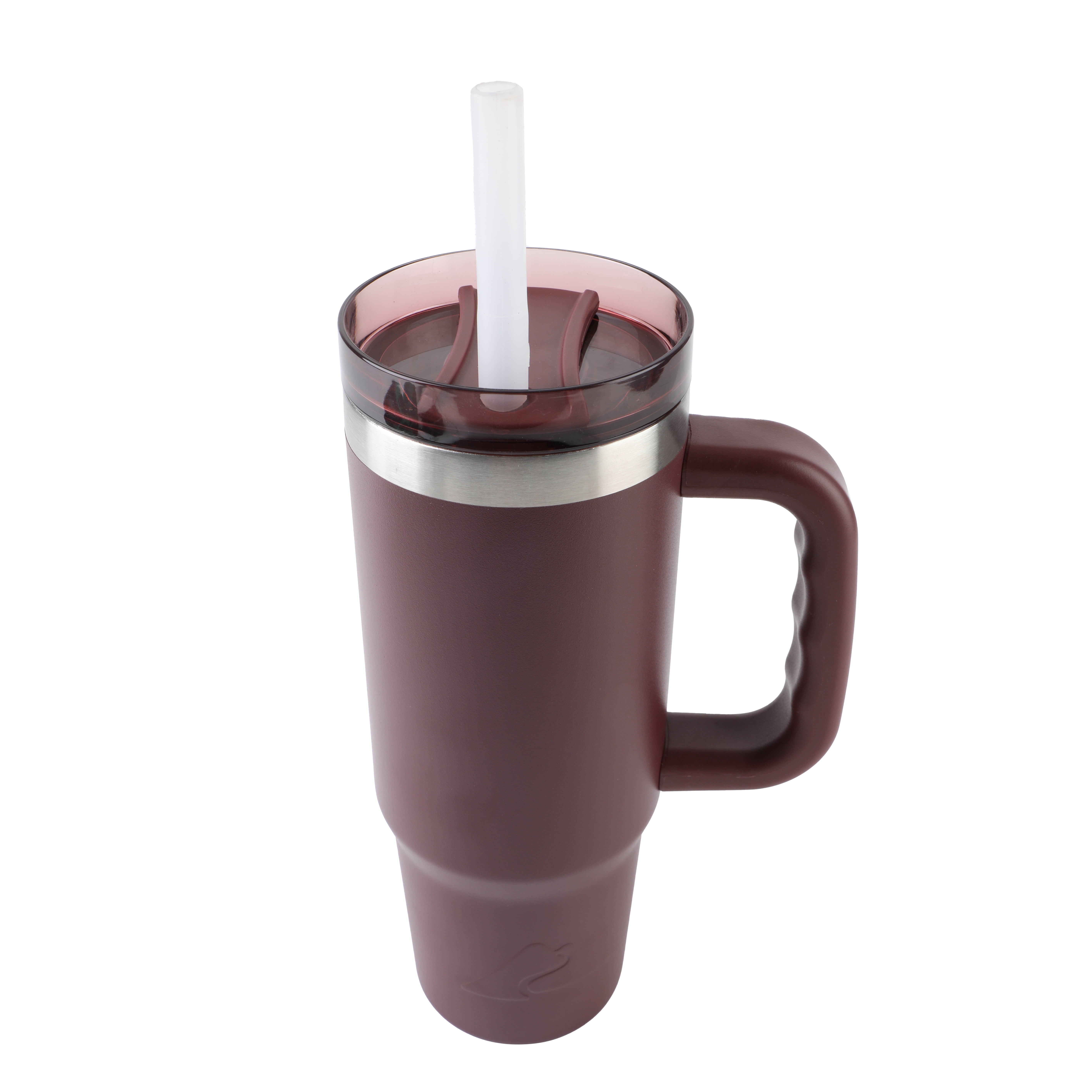 Ozark Trail 30 oz Stainless Steel Insulated Tumbler with Handle, Maroon