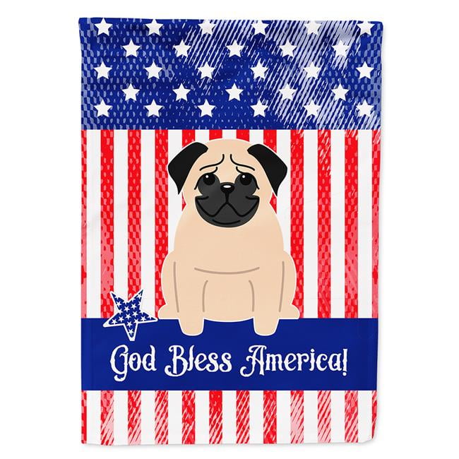 Carolines Treasures WDK4251WTKT 28 x 19 in. Unisex Pug Fawn No.2