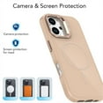 thumbnail image 6 of For iPhone 16 Plus Case [Compatible With MagSafe] Slim Frosted Phone Case With Metal Camera Protection Kickstand Shockproof Soft TPU Cover Case,Pink,For iPhone 16 Plus, 6 of 6