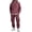Wine_004, variant on Domuza Sweatsuits for Men 2 Piece Set Cargo Sweatpants and Drawstring Hoodie Sets Work Out Casual Athletic Tracksuits Jogging Suit White XL