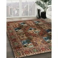 thumbnail image 2 of Ahgly Company Indoor Rectangle Traditional Dark Almond Brown Persian Area Rugs, 4' x 6', 2 of 6