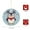 pattern-6, variant on Christmas Penguin Reindeer Santa Holiday Christmas Ornament Funny Xmas Reindeer Santa Penguin Personalized Christmas Ornament Round Keepsake Ornament Hanging Ornaments Home Decoration