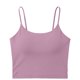 thumbnail image 5 of Camisetas de Cuello Sólido sin Mangas para las Mujeres Camisola Moda Casual Camisetas sin Mangas de Cuello en U de Longitud Regular para las Mujeres, 5 of 5