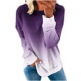 thumbnail image 2 of Whlbf Womens Sweatshirt Plus Size Long Sleeve Round Neck Printing Loose Sweatshirt Tops, 2 of 6