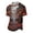 Black, variant on Mens Halloween Bar Night Out Polo Shirt Short Sleeve Full Spooky Bat Pumpkin Ghost Print Breathable Casual Lapel Tee Wine L