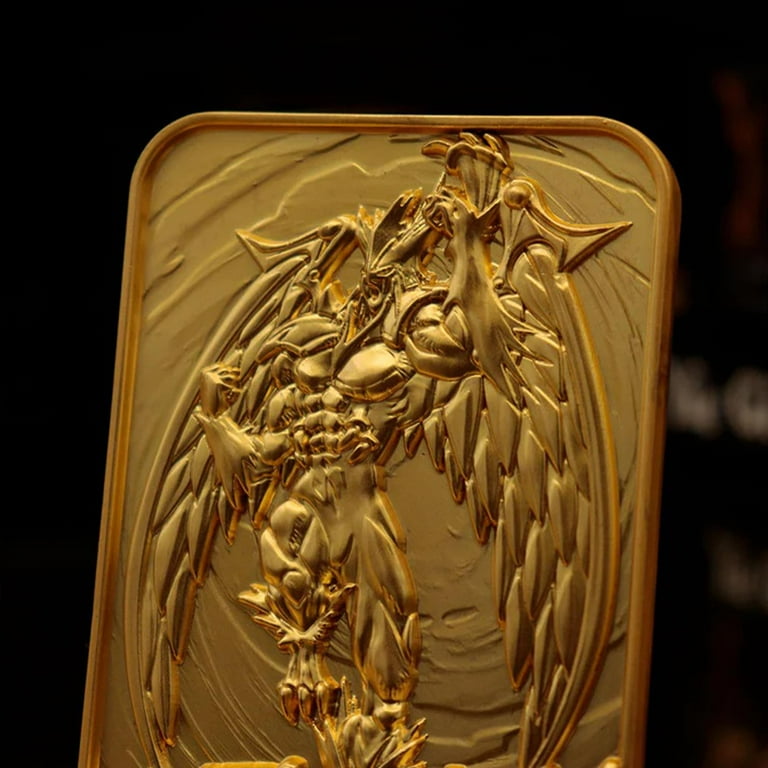 yugioh gold metal cards 24 Karat Red Eyes Black Dragon and Dark Magician Yu-Gi-Oh! cards, Fanattik heavily embossed Collectible measures approximately 7.5 5.3cm Yu-Gi-Oh! Limited Edition 24k Gold