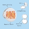 thumbnail image 3 of BEKECH Orange Ribbon Awareness Gifts in My Leukemia Cancer Awareness Era Compact Mirror Cancer Support Gifts, 3 of 7