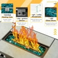 Homall 50,000 BTU Steel Propane Outdoor Fire Pit Table with Ceramic