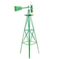 thumbnail image 5 of 8FT Weather Resistant Yard Garden Windmill Weather Resistant, Ball Bearing for Quiet Operation, for Lawn,Garden, Green, 5 of 14