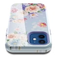 thumbnail image 3 of iPhone 12 Pro Max Case 6.7 Inch, Pretty Floral Case with Tempered Glass Screen Protector - Hard Plastic and Durable Silicone Back Cover Case Slim Lightweight Shockproof Protective Case (Pink Peony), 3 of 6