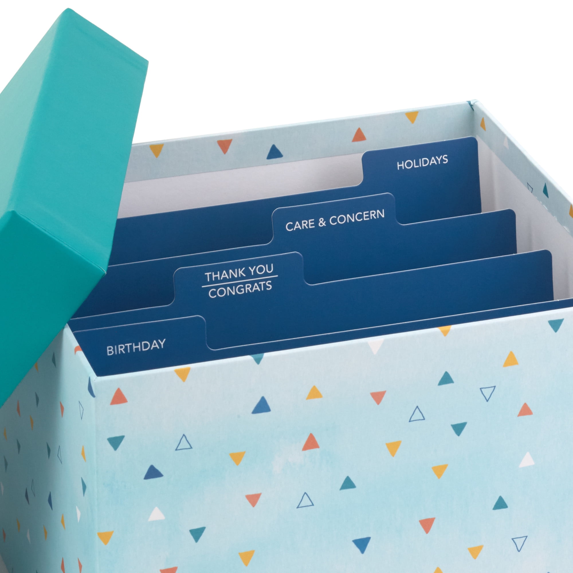 Hallmark Assorted Boxed All Occasion Blank Greeting Cards—Birthday, Thank You, Congratulations, Wedding, Baby, Thinking of You, Sympathy, Pack of 100 With Card Organizer Box