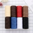 thumbnail image 6 of 150D 260M/Roll Crafts Hand Stitching Jewelry Cords Sewing String Stitching Cord Leather Tool Waxed Thread BLACK, 6 of 8