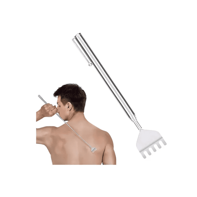 Manita Rascadora Extensible Mano De Metal Para Rascar 1pz Xtellar Color Plateado