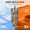 thumbnail image 4 of Stainless Steel Tumbler with Lid And Straw 30 Oz Top Handle Duck Hunting Camo Leakproof Vacuum Insulated Water Bottle for Car Travel, 4 of 6