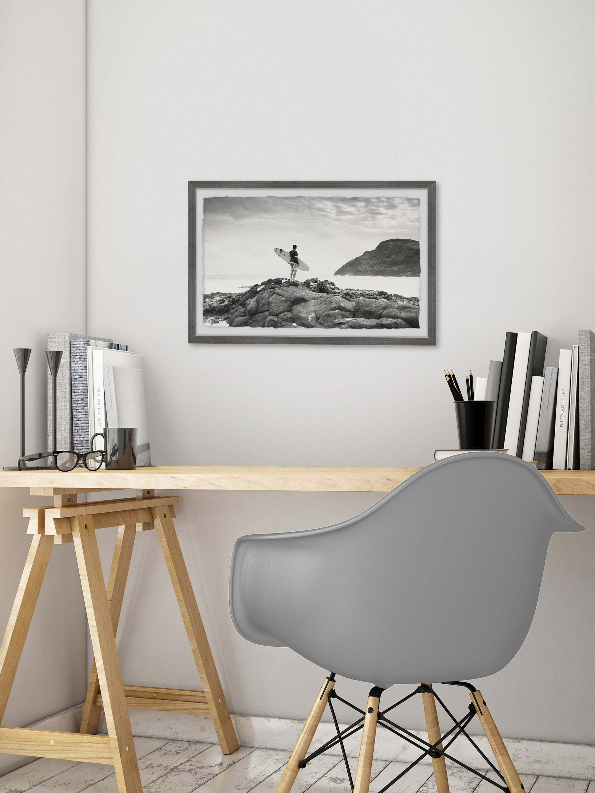 Marmont Hill Feed My Soul By Morgan Hartley Framed Wall Art, 36.00" x 1.50"