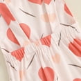 thumbnail image 5 of Okbabeha Valentine's Day Baby Girl Rompers Sleeveless Heart Print Jumpsuit Suspender Pants, 5 of 7