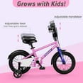 thumbnail image 4 of OLAKIDS Kids Bike, 12 14 16 18 Inch Toddlers Bike with Training Wheels Adjustable Seat and Handlebar, Handbrake and Coaster Brake, Children's Bicycle for Girls Boys, 4 of 9
