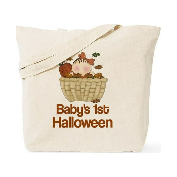 CafePress - Baby's First Halloween Tote Bag - Unisex Canvas Tote Bag, Beige, 1-Piece