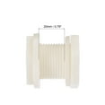 thumbnail image 4 of Uxcell Male Pipe Fitting ABS Plastic Bulkhead Fitting with Silicone Gasket White G3/4 2, 4 of 6