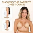 thumbnail image 6 of Adhesive Bra, Breast Lift Strapless Silicone Sticky Bra Nippless Covers Push Up Self Invisible Backless Sticky for Women, 6 of 10