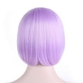 thumbnail image 3 of Onedor 10" Short Straight Hair Flapper Cosplay Costume Bob Wig (TF2403A- Light Purple), 3 of 7