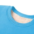 thumbnail image 5 of Men's Sherpa Sweatshirt Warm Fleece Lined Solid Color Sweatshirts Heavyweight Long Sleeve Winter Pullover Tops Sky Blue M, 5 of 7