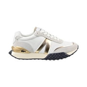 Lacoste L-Spin Deluxe Men's Textile Shoes White-Gold 7-43sma0077-216
