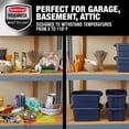 thumbnail image 4 of Bidones de almacenamiento Rubbermaid Roughneck, 11,3 L, paquete de 6 unidades, color índigo, 4 of 6