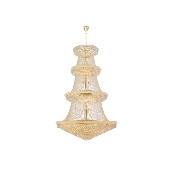 V1800G62G/RC-Elegant Lighting-Primo - Fifty-Six Light Chandelier-Royal Cut Crystal Type-Gold Finish