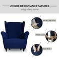 thumbnail image 5 of Full Coverage Stretch Recliner Chair Cover Wingback Chair Wing Back Covers Armchair Slipcover Sofa Protector Non-slip Furniture Cover, 5 of 8