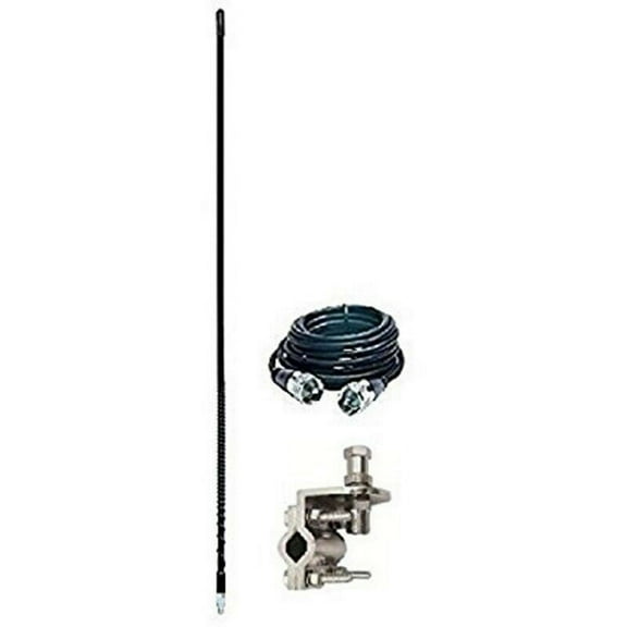 Aries 10813 3 Feet Black Mirror Mount Kit CB Radio Antenna 500 Watt