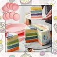 thumbnail image 3 of Bouanq Silicone Cake Pan, 6" 8" Round Rainbow Cake Baking Molds Set, Layer Cake Pans for Rainbow Cake, Vegetable, Pancakes, Pizza, 3 of 7
