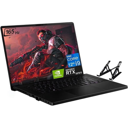 ASUS ROG Zephyrus Gaming Laptop 2023 Newest, 16" WQXGA 165Hz Display, 12th Gen Intel-Core i9-12900H (14-Core), GeForce RTX 3070 Ti, 24GB DDR5 RAM, 1TB SSD, WiFi 6E, Windows 11 Home, Off Black