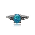 thumbnail image 2 of Anillo de plata para mujer, anillos de moda portátiles, regalos para novia, joyería decorativa, propuesta de boda, compromiso informal Ropa, zapatos y accesorios Miscelánea Azul Tamaño 6 Minnieouse AP011197-19, 2 of 6