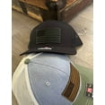 thumbnail image 3 of American Flag genuine leather patch Hat, Richardson 112, trucker hat, patriotic hat, 3 of 5